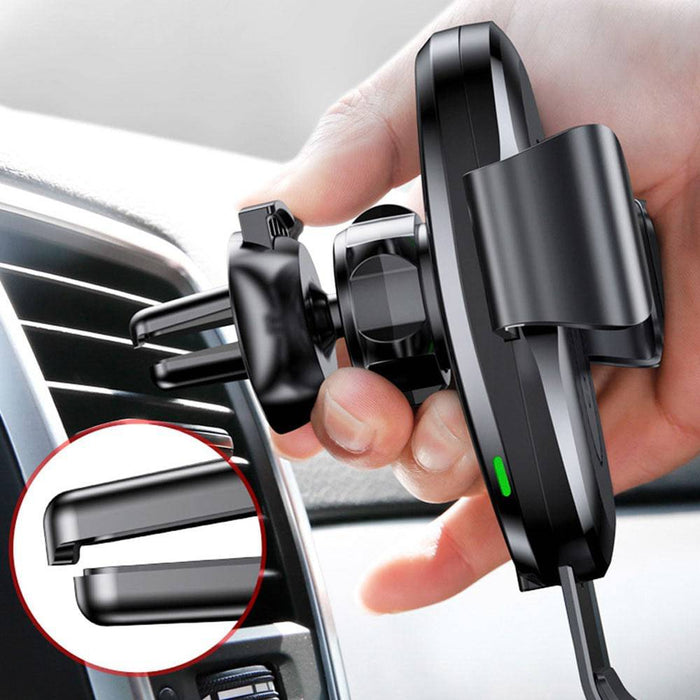 Baseus Wireless Charger Gravity Car Mount Phone Bracket Air Vent Holder + Qi Charger - JPC MOBILE ACCESSORIES