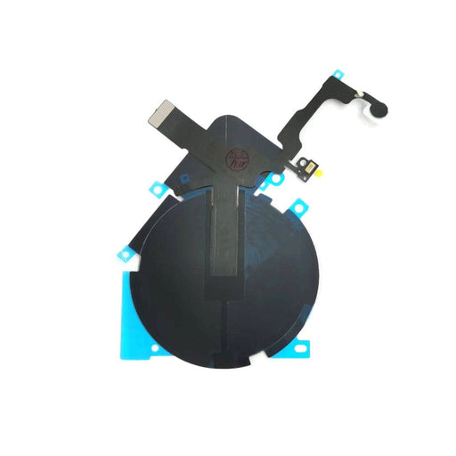 iPhone 15 Pro Max flex cable with NFC coil and rear flash connector