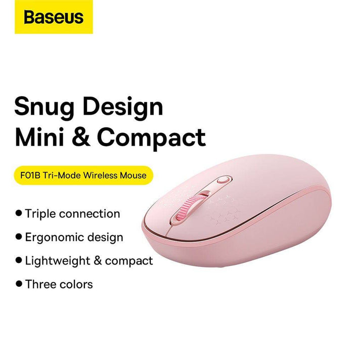 Baseus F01B Tri-Mode Wireless Mouse - JPC MOBILE ACCESSORIES