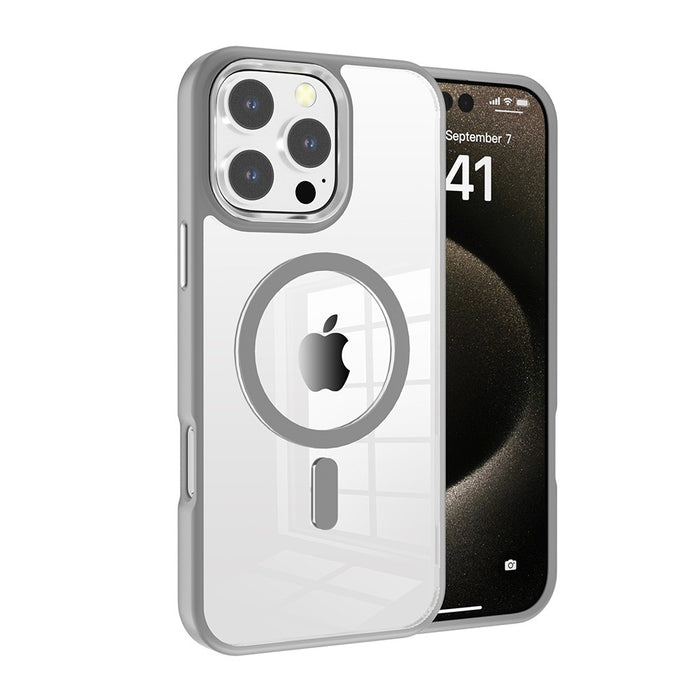 Redefine Metal Camera Lens Magnetic Transparent Magsafe Case for iPhone 16 Pro