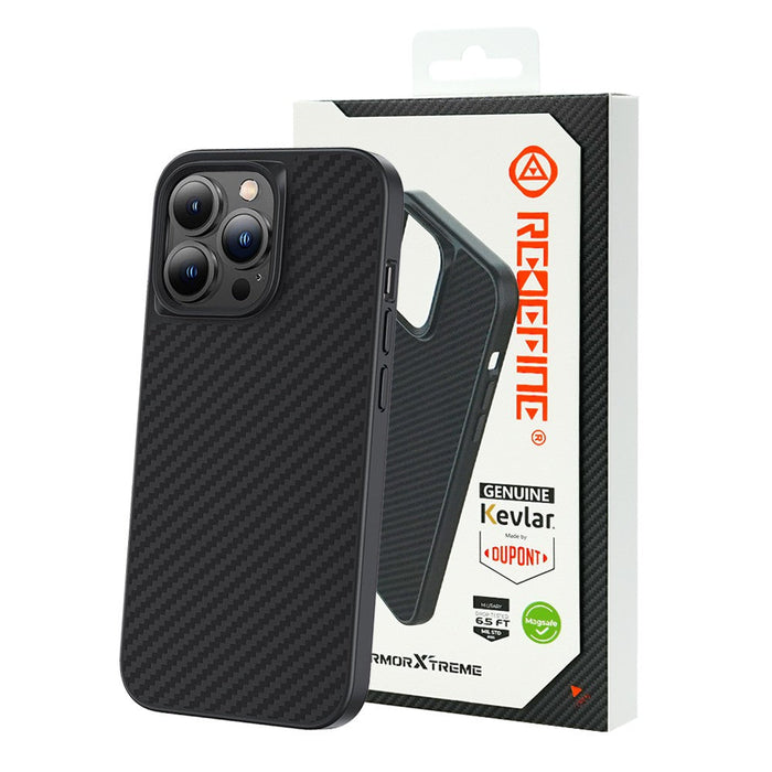 REDEFINE Armor Xtreme Soft TPU+1500D Kevlar Magnetic Case for iPhone 15 Pro