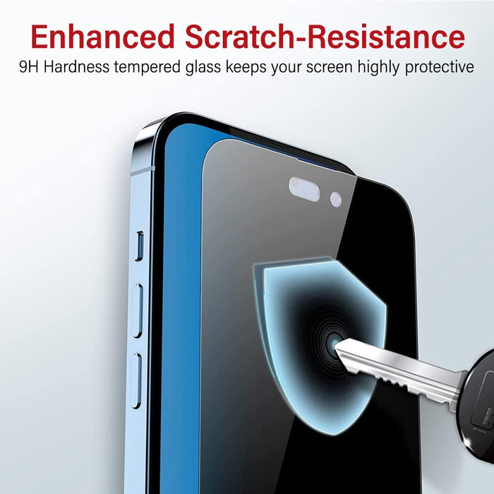 Kinglas 9H privacy tempered glass scratch-resistance demonstration