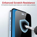 Kinglas 9H privacy tempered glass scratch-resistance demonstration
