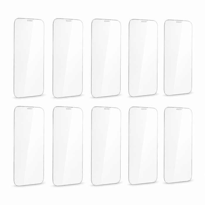 Kinglas 10 Packs Tempered Glass Screen Protector For iPhone 14 Pro Max (Diamond Glass & Japan Glue Upgrade) on a white background