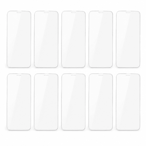 Kinglas 10 Packs Tempered Glass Screen Protector For iPhone 14 Pro(Diamond Glass & Japan Glue Upgrade) on a white background