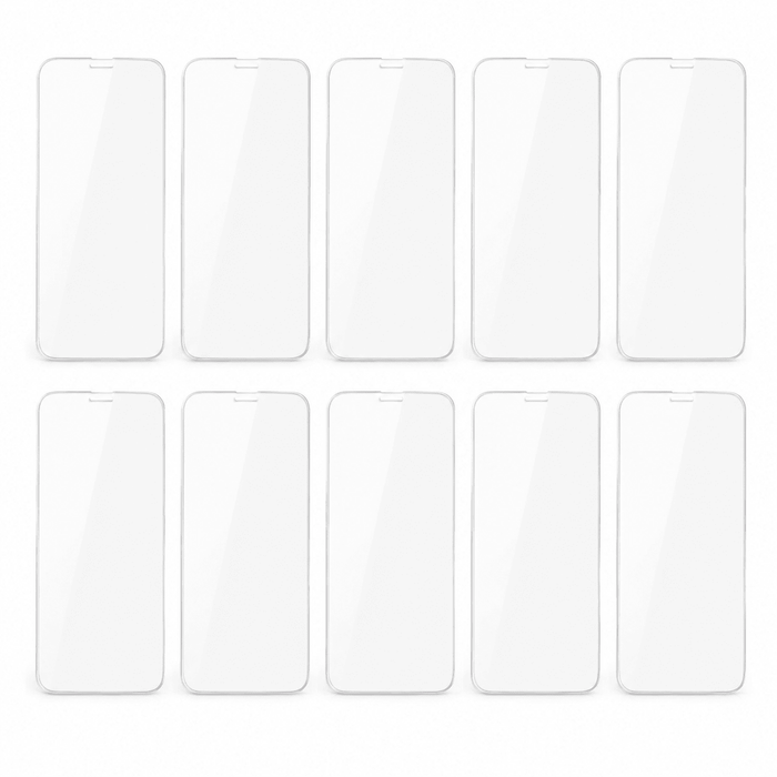 Kinglas 10 Packs Tempered Glass Screen Protector For iPhone 14 Pro(Diamond Glass & Japan Glue Upgrade) on a white background