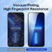 Kinglas 2-Pack 9H Tempered Glass iPhone 12 Pro Max 6.7" 2.5D Silk-Print Full Coverage Full Coverage Protector JPC MOBILE