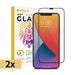Kinglas 2-Pack 9H Tempered Glass iPhone 12 Pro Max 6.7" 2.5D Silk-Print Full Coverage Full Coverage Protector JPC MOBILE