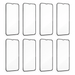 Kinglas 8-Pack 9H Glass for iPhone 12 Pro Max on a white background