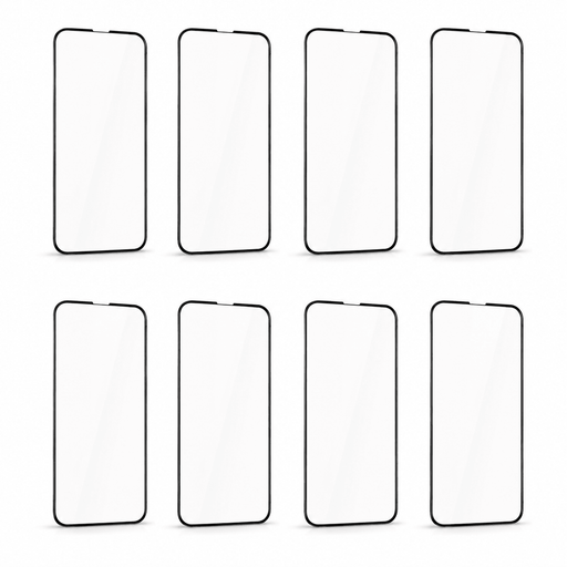 Kinglas 8 Packs Full Coverage Tempered Glass Screen Protector For iPhone 14 Pro on a white background