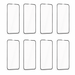 Kinglas 8 Packs Full Coverage Tempered Glass Screen Protector For iPhone 14 Pro on a white background