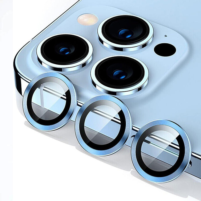 Kinglas iPhone 12 Pro Max Camera Lens Protector Set Aluminum Alloy 4 Colours Anti-Fingerprint 3Pcs Full Coverage Protector