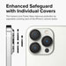 Kinglas iPhone 12 Pro Max Camera Lens Protector Set Aluminum Alloy 4 Colours Anti-Fingerprint 3Pcs Full Coverage Protector