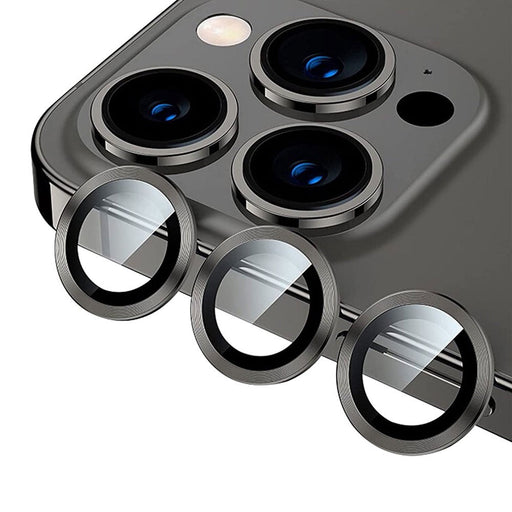 Kinglas iPhone 12 Pro Max Camera Lens Protector Set Aluminum Alloy 4 Colours Anti-Fingerprint 3Pcs Full Coverage Protector