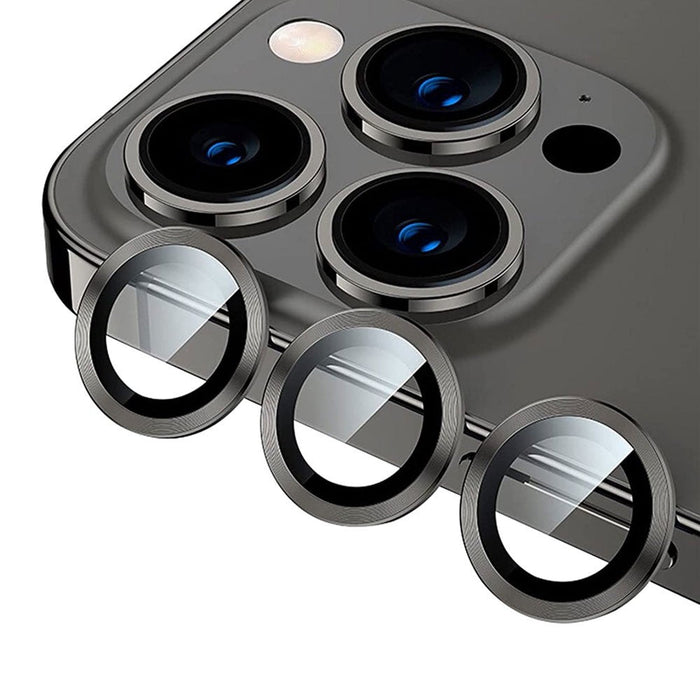 Kinglas iPhone 12 Pro Max Camera Lens Protector Set Aluminum Alloy 4 Colours Anti-Fingerprint 3Pcs Full Coverage Protector