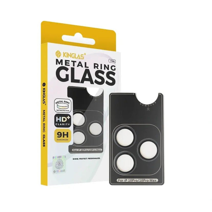 Kinglas Metal Ring HD Tempered Glass Camera Lens Protector Film for iPhone 18 Pro / 18 Pro Max Camera Lens Protector JPC MOBILE ACCESSORIES