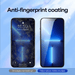 Kinglas anti-fingerprint coating illustration with English labels and a note that actual appearance may vary