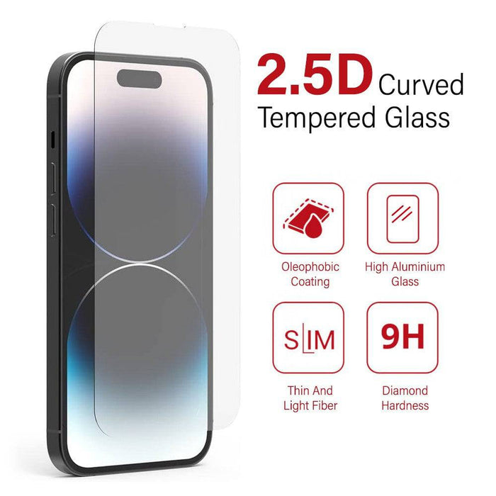 Kinglas tempered glass screen protector iPhone 15 Pro Max 16 Plus 9H triple strength