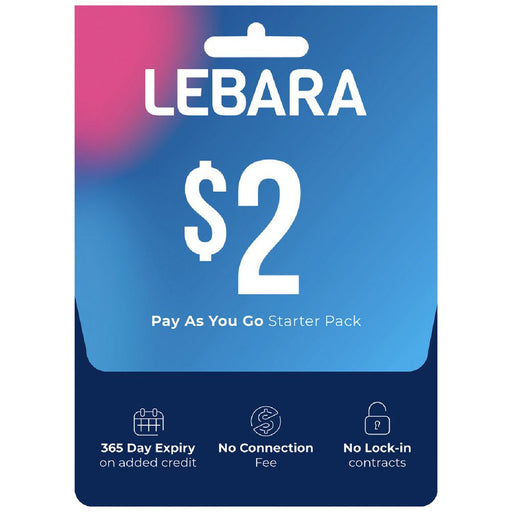 Lebara $2 Prepaid Eco SIM Sim Cards JPC MOBILE ACCESSORIES