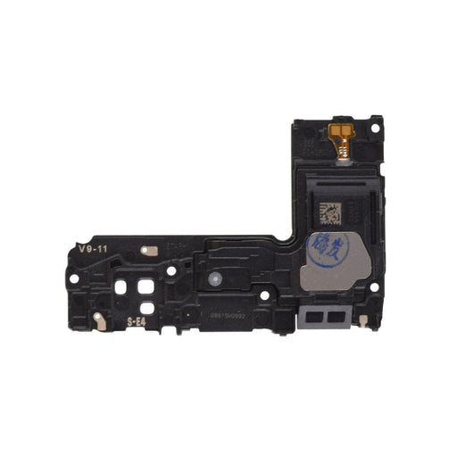 Professional installation view of Samsung Galaxy S9 loud speaker replacement component showing connector and mounting position