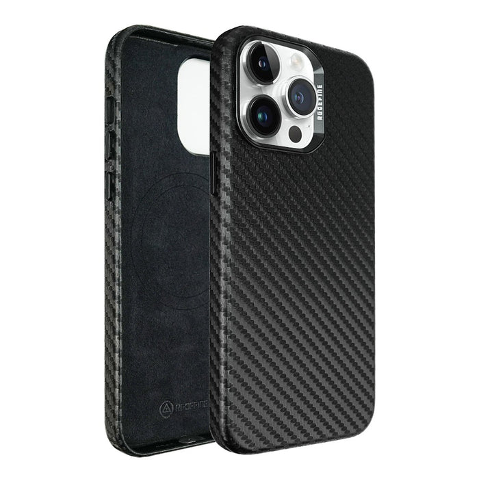 REDEFINE Metal Camera Lens PU Leather Magnetic Case for iPhone 15 Plus