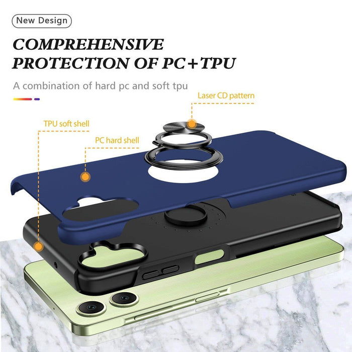 Magnetic Ring Holder Shockproof Case Cover for Samsung Galaxy A07 4G A075 Hybrid Case JPC MOBILE ACCESSORIES
