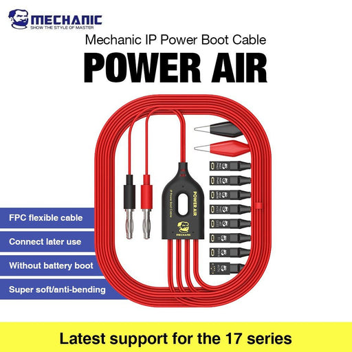 Mechanic Power Air iPhone Battery Boot Cable FPC DC Bench Power Supply Repair Tool 7 to 17 Pro Max Tools JPC MOBILE