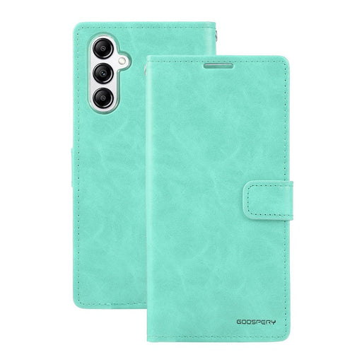 Mercury Blue Moon Diary Case for Samsung Galaxy A25 5G Wallet Case JPC MOBILE ACCESSORIES