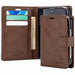 Brown Mercury Blue Moon diary-style wallet case shown open