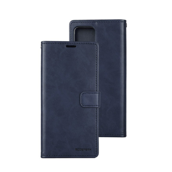 Mercury Blue Moon Galaxy S25 Plus diary case in authority navy perfect for executive business environments