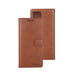 Mercury Blue Moon Galaxy S25 Plus wallet case in business brown leather with Qi2-Ready magnetic ring technology