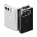 Transparent Mercury polycarbonate hard case fitted around the iPhone Duo, rear camera view
