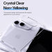 Side profile of the transparent Mercury iPhone Duo case showing its slim hard-case edge and cut-outs