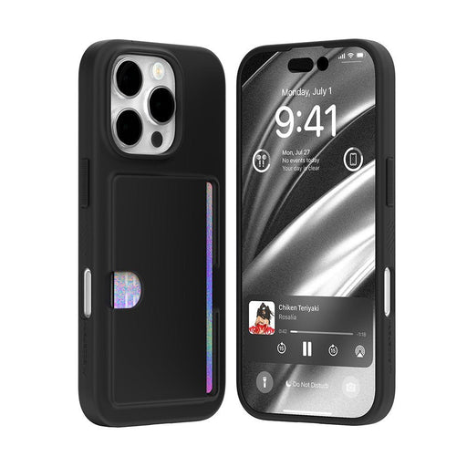 Mercury Goospery Rail 2 Card Case for iPhone 16 Pro | Slim Shockproof Secure 2 - Card Storage | Black Transparent Variants | JPC Mobile Accessories Australia Wallet Case JPC MOBILE ACCESSORIES