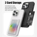 Mercury Goospery Rail 2 Card Case for iPhone 16 Pro | Slim Shockproof Secure 2 - Card Storage | Black Transparent Variants | JPC Mobile Accessories Australia Wallet Case JPC MOBILE ACCESSORIES