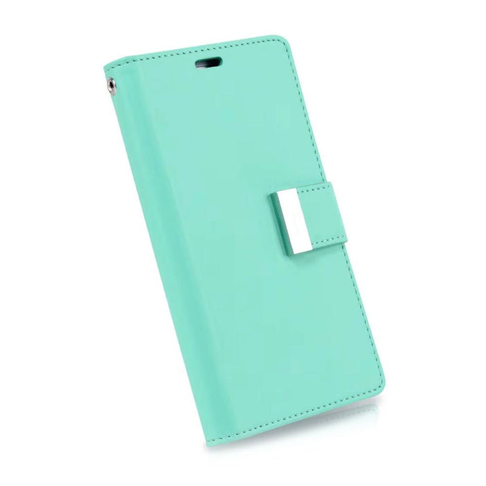 Mercury Goospery Rich Diary Case iPhone 14 Wallet Flip Folio Leather Card Holder 9 Colours Wallet Case JPC MOBILE ACCESSORIES