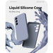 Complete Mercury Galaxy S25 liquid silicone case collection showing all 8 premium color variants