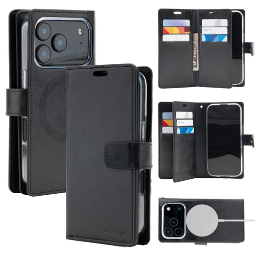 Mercury Mansoor Diary Case With Magnetic Ring for iPhone 17 Pro / 18 Pro iPhone Wallet Case JPC MOBILE ACCESSORIES