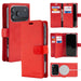Red Mercury Mansoor magnetic wallet case for iPhone 17 Pro Max / 18 Pro Max, showing card slots and charging ring