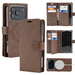 Brown Mercury Mansoor magnetic wallet case for iPhone 17 Pro Max / 18 Pro Max, showing card slots and charging ring