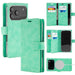 Mint Mercury Mansoor magnetic wallet case for iPhone 17 Pro Max / 18 Pro Max, showing card slots and charging ring