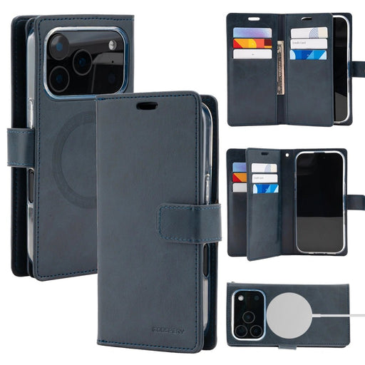 Mercury Mansoor Diary Case With Magnetic Ring for iPhone 17 Pro Max / 18 Pro Max iPhone Wallet Case JPC MOBILE ACCESSORIES