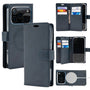 Navy Mercury Mansoor magnetic wallet case for iPhone 17 Pro Max / 18 Pro Max, showing card slots and charging ring