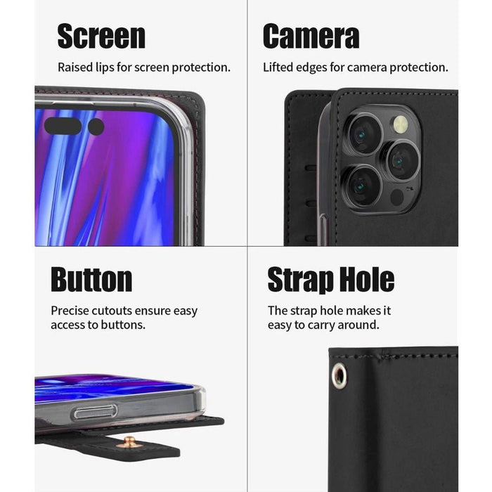 Mercury Mansoor Diary Cover Case for iPhone 12 / 12 Pro Wallet Case JPC MOBILE ACCESSORIES