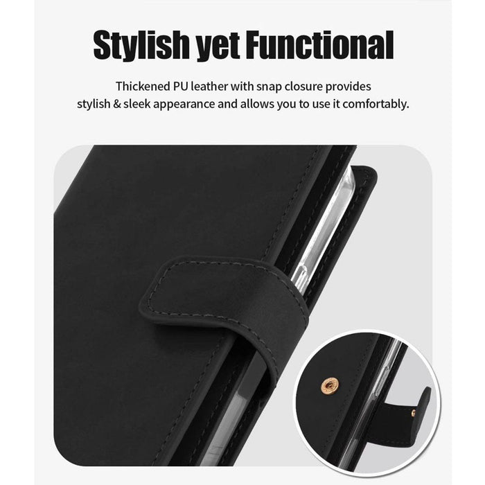 Mercury Mansoor Diary Wallet Case for iPhone 13 Pro Max | 9 Card Slots | Metal Snap Shopify JPC MOBILE ACCESSORIES
