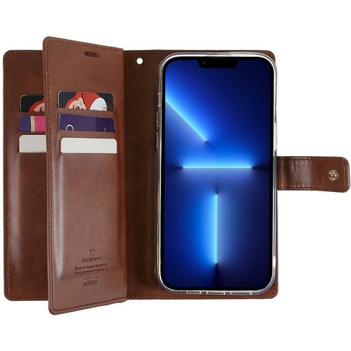 Mercury Mansoor Diary Wallet Case for iPhone 16 Pro | 9 Card Slots | Snap Closure Shopify JPC MOBILE ACCESSORIES