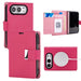 Mercury Rich Diary magnetic ring case for iPhone Duo in Hot Pink