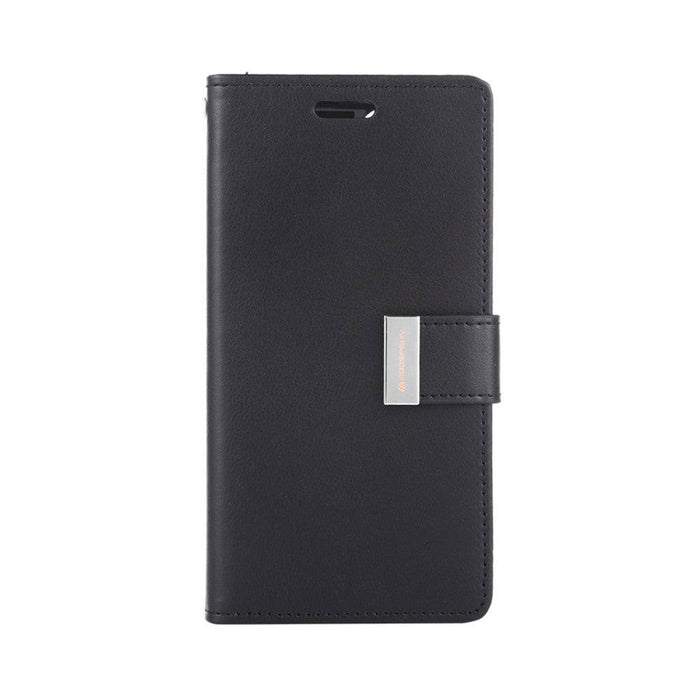 Mercury Rich Diary Wallet Case in Black