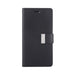 Mercury Rich Diary Wallet Case in Black