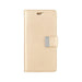 Mercury Rich Diary Wallet Case in Gold